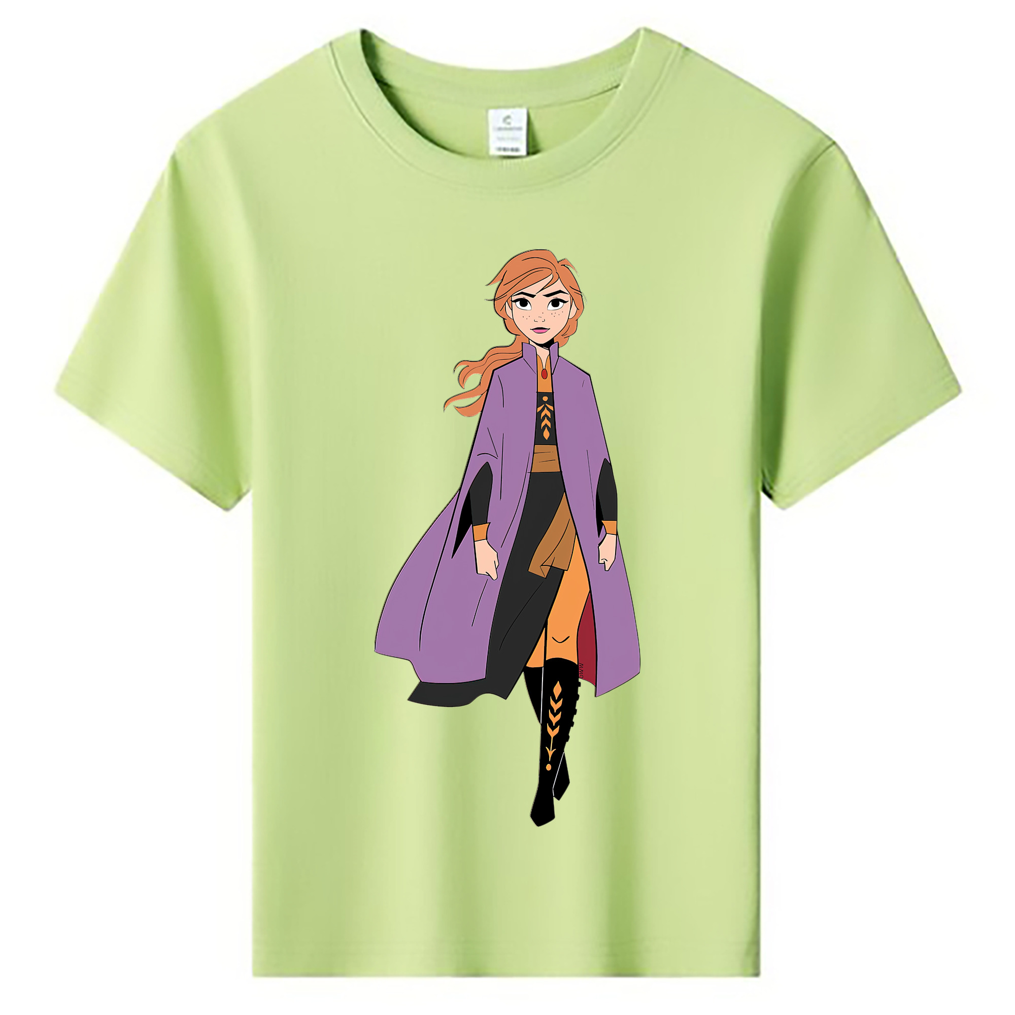 （画像用） アナと雪の女王 アンナ エルサ Frozen Anna Elsa 綿100％キッズTシャツ（フロントプリント）